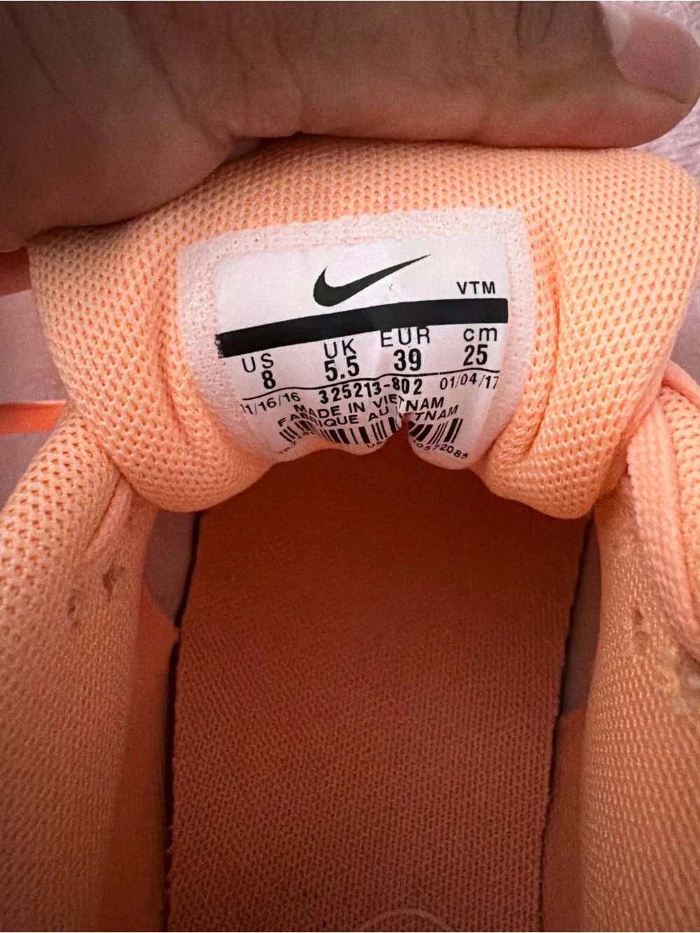 Nike Air Max Women's Sneakers in Coral/Peach
